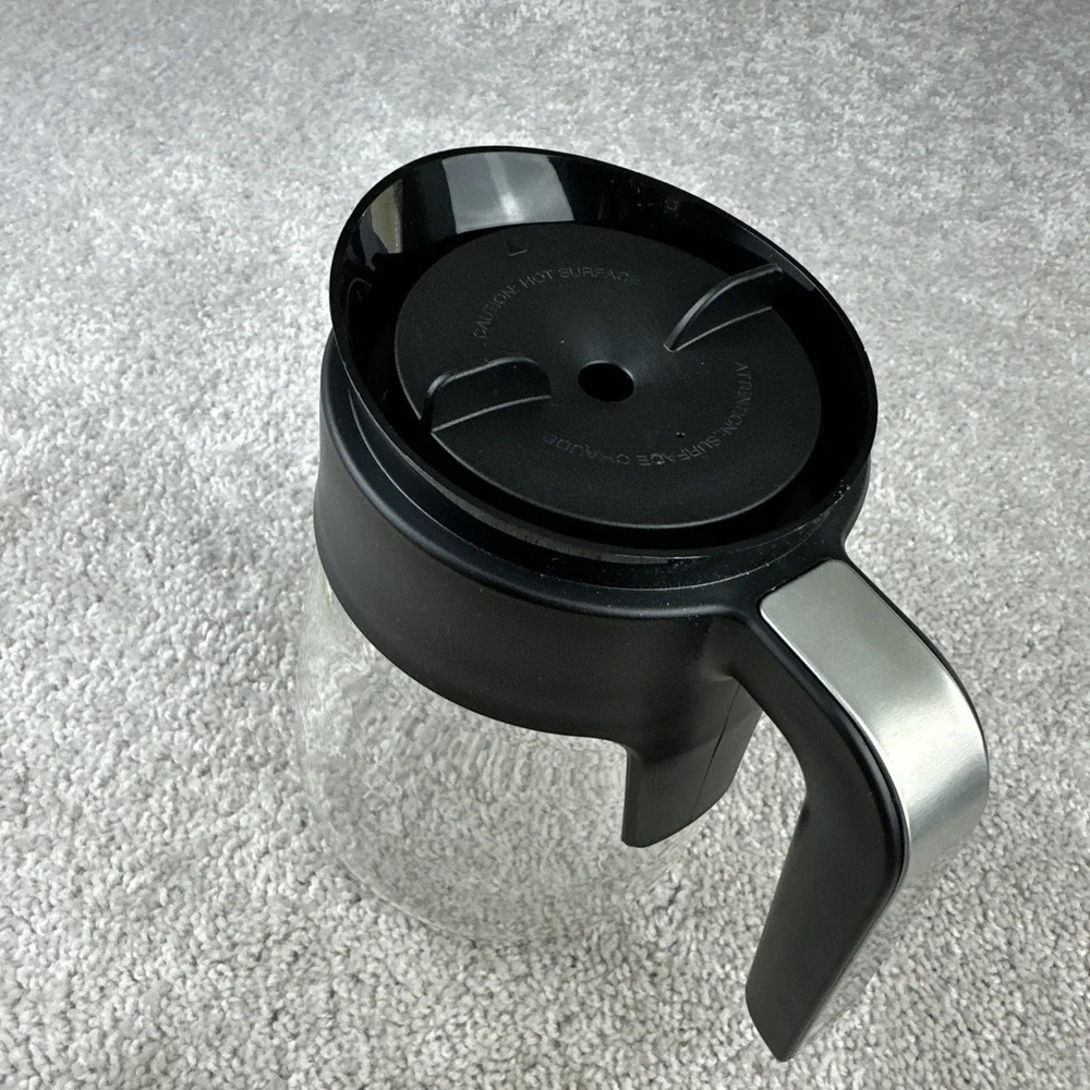 Ninja Coffee Replacement Glass Carafe Fits CFP Series 32 & Others Wide Mouth Lid